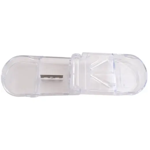 Transparent Pill Cutter Open Top